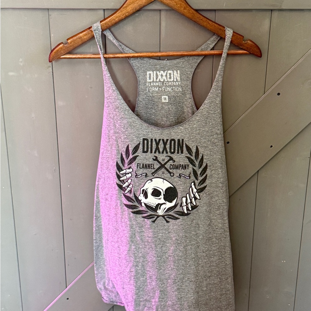 DIXXON Heather Gray Graphic Tee